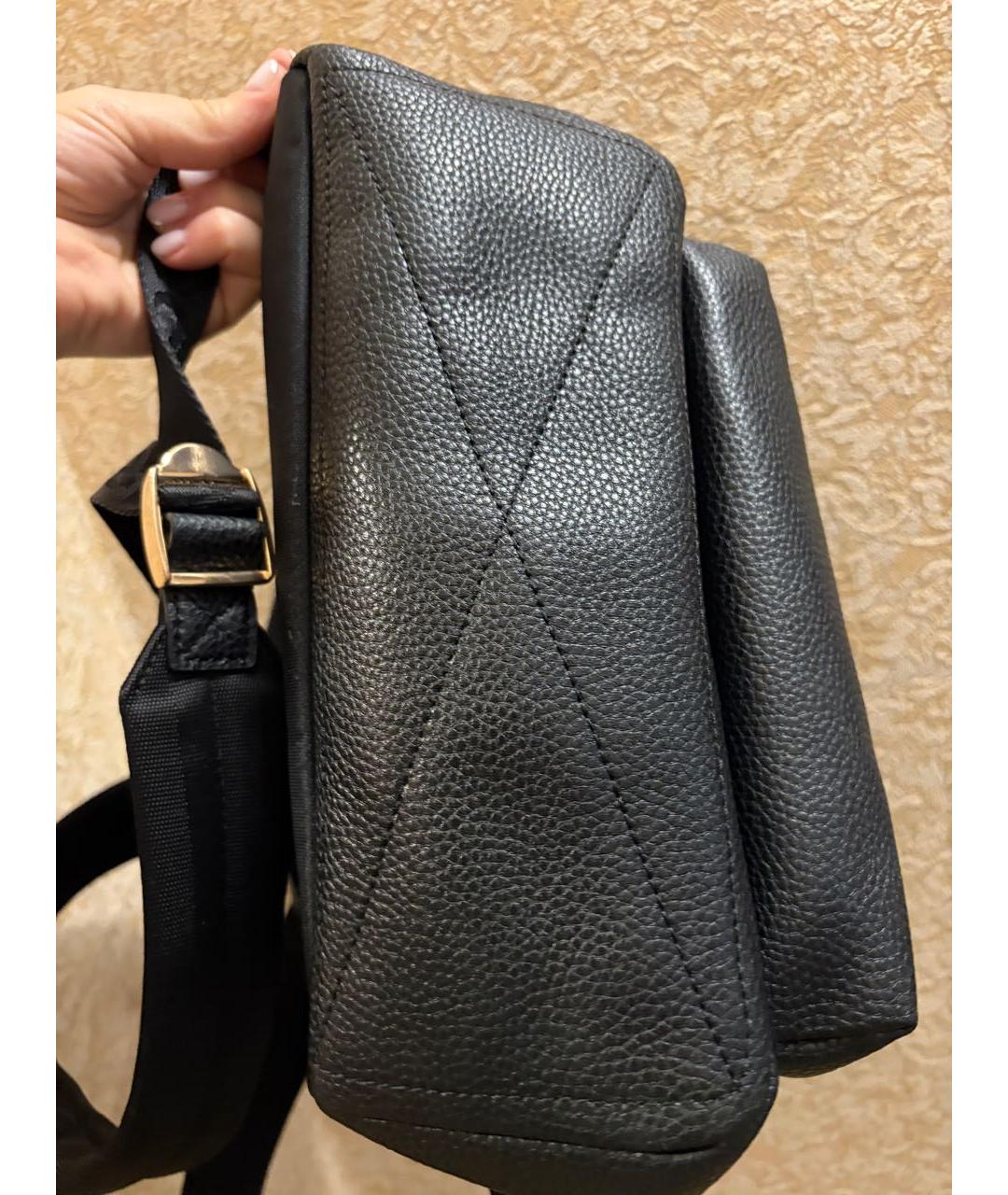 MARC JACOBS Черный кожаный рюкзак, фото 5