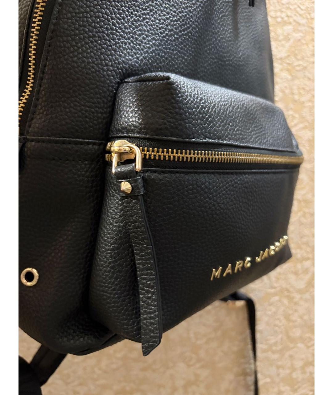 MARC JACOBS Черный кожаный рюкзак, фото 7