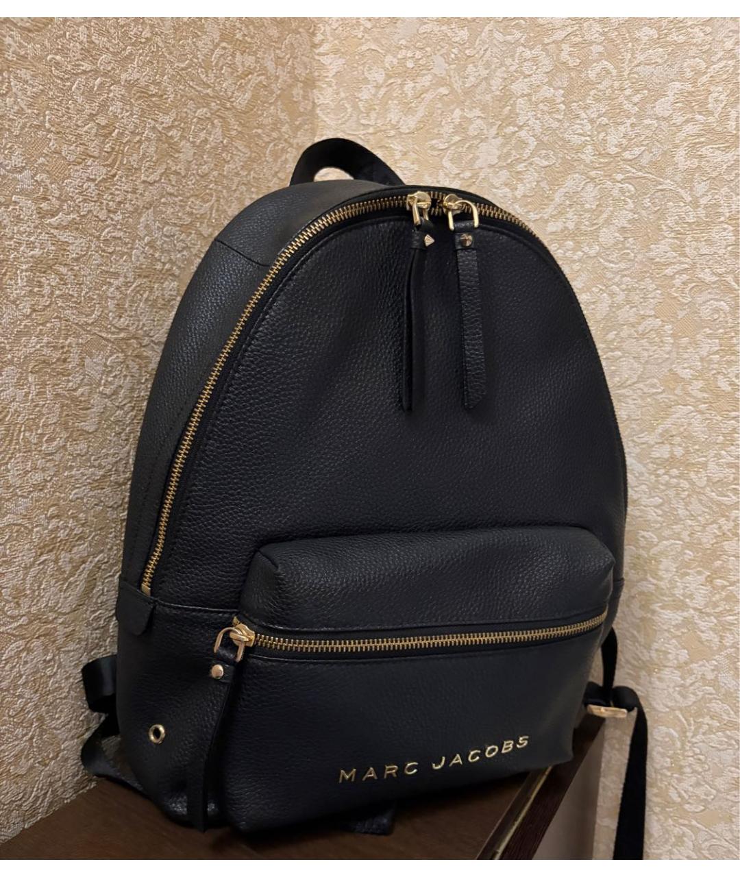 MARC JACOBS Черный кожаный рюкзак, фото 9