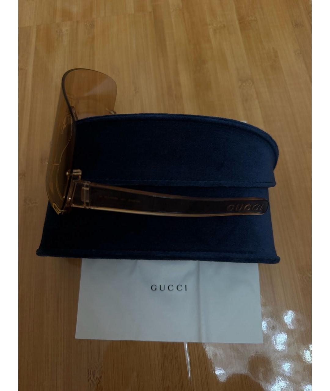 GUCCI Розовые пластиковые солнцезащитные очки, фото 6
