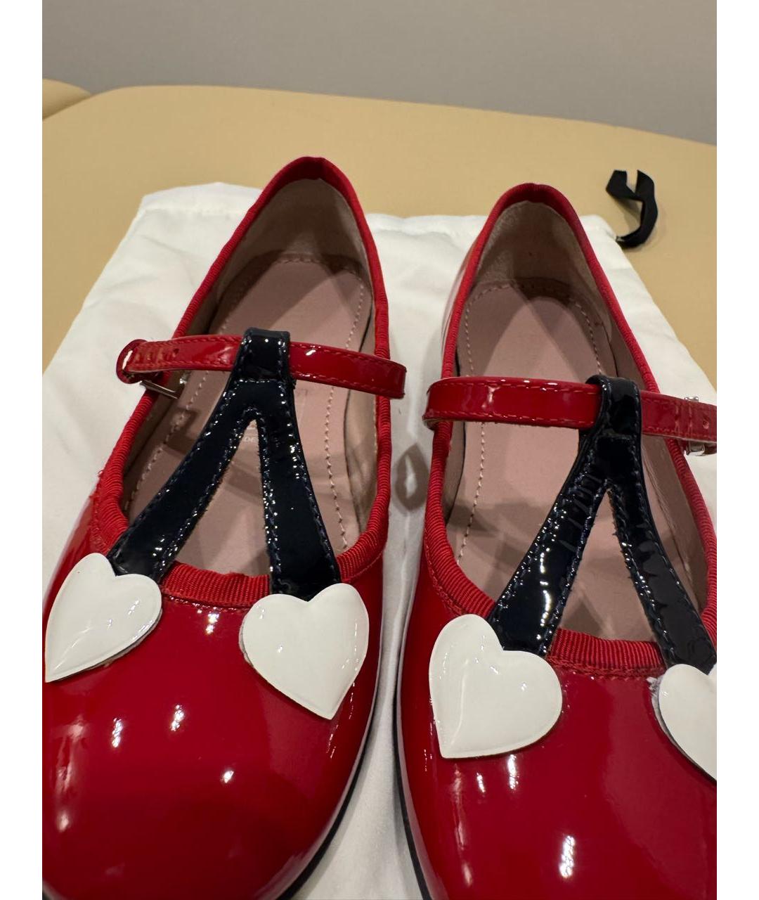 GUCCI Красные туфли из лакированной кожи, фото 5