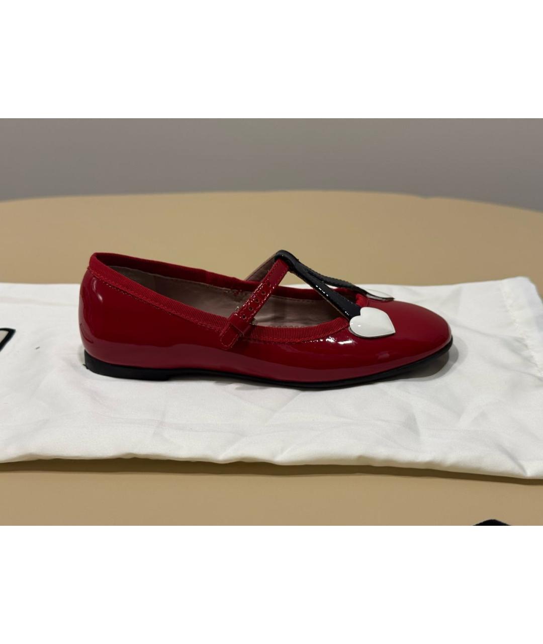GUCCI Красные туфли из лакированной кожи, фото 6