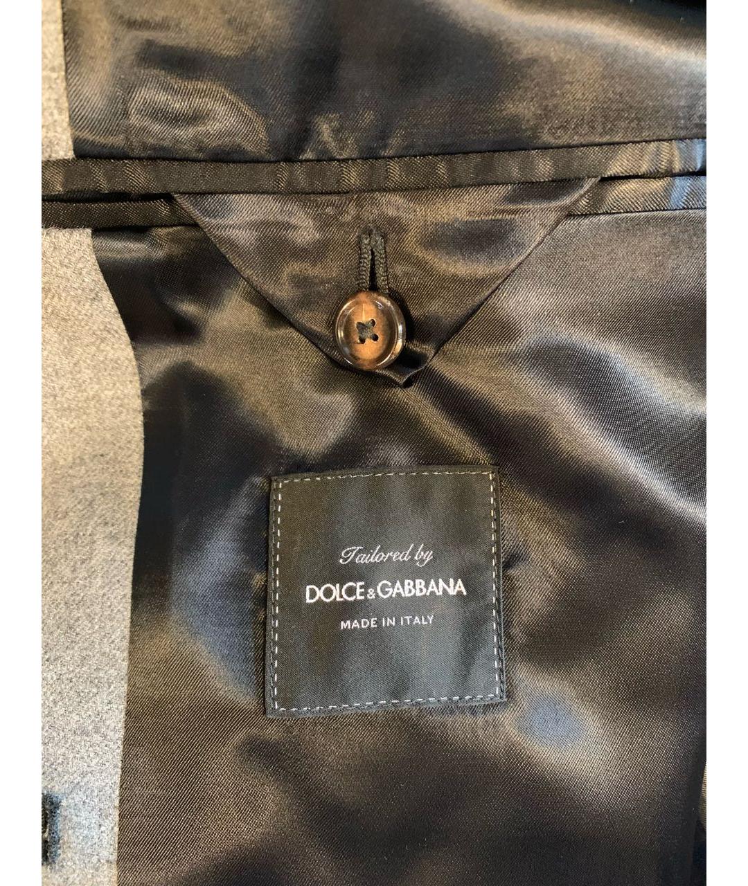 DOLCE&GABBANA Серый повседневный костюм, фото 6