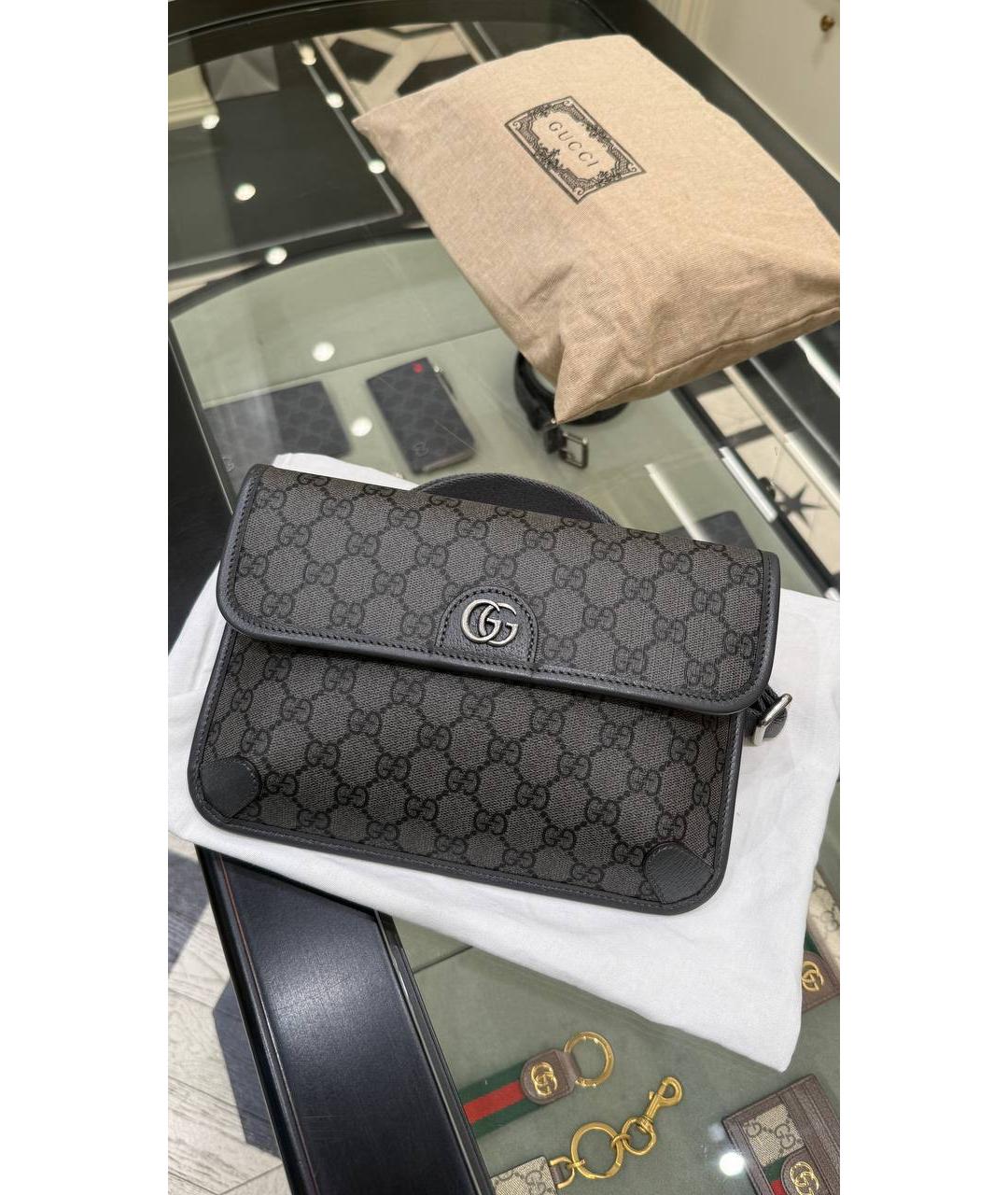 GUCCI Кожаная поясная сумка, фото 5
