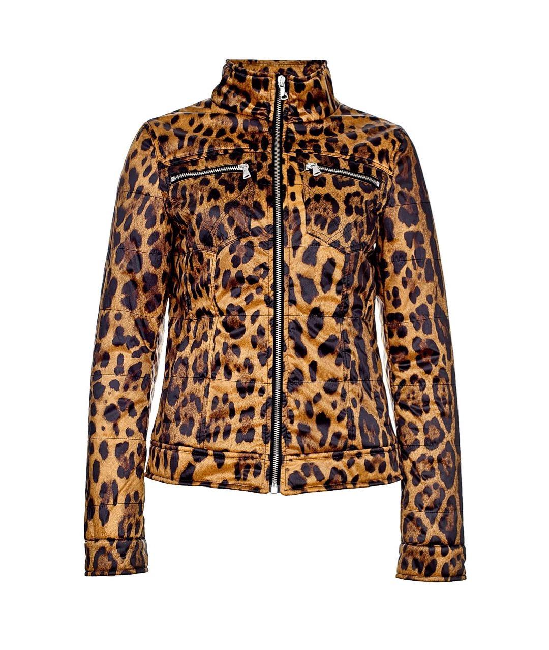 DOLCE&GABBANA Коричневая полиэстеровая куртка, фото 9