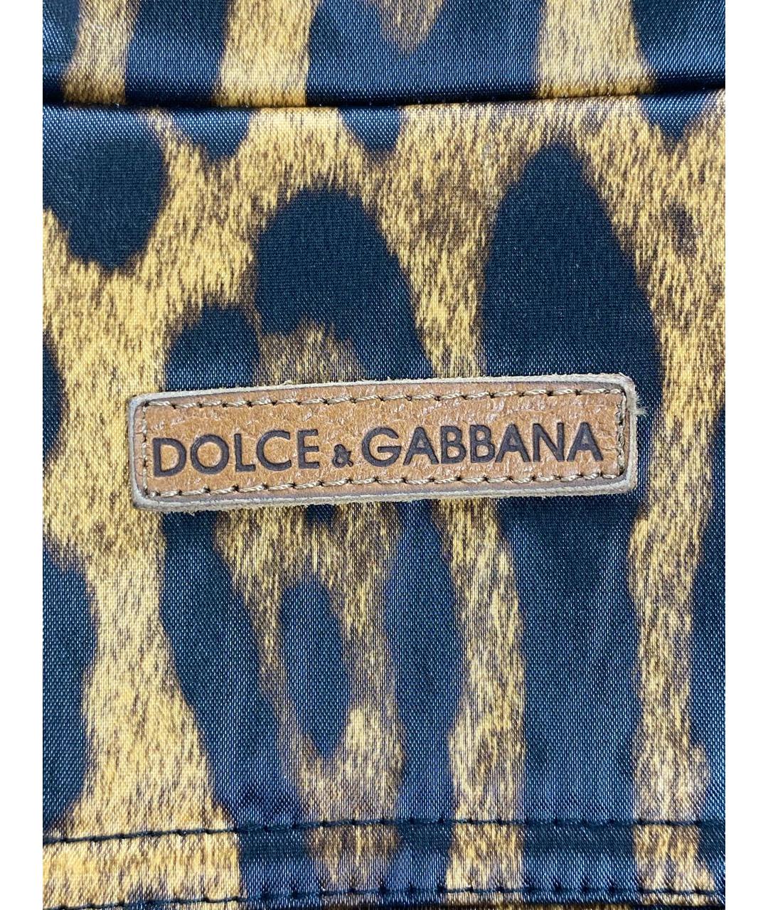 DOLCE&GABBANA Коричневая полиэстеровая куртка, фото 8