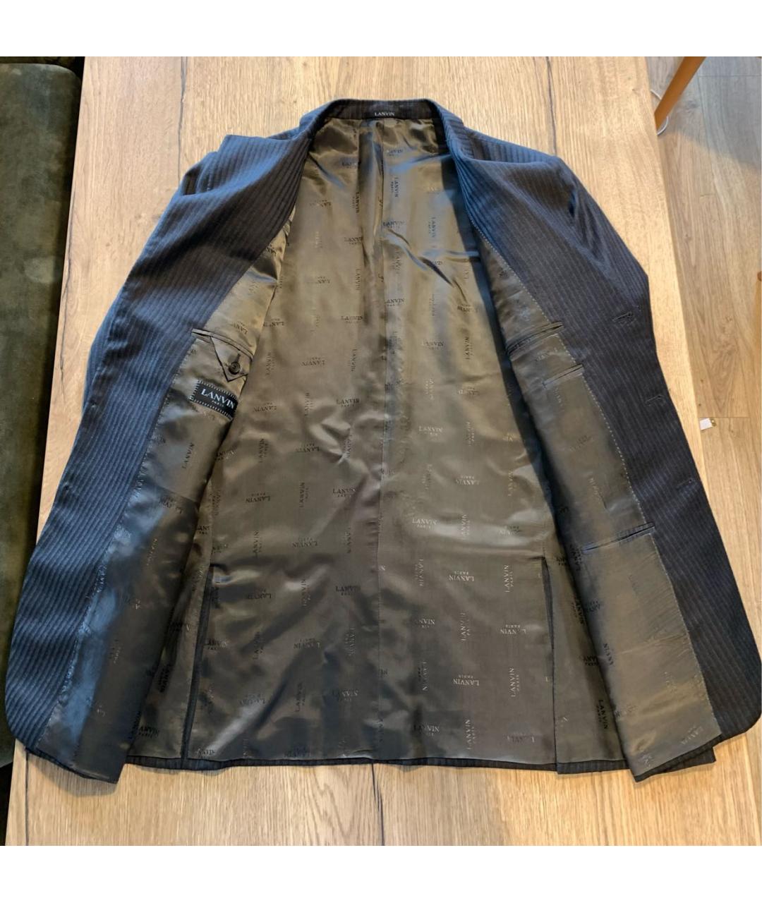 LANVIN Антрацитовый классический костюм, фото 3