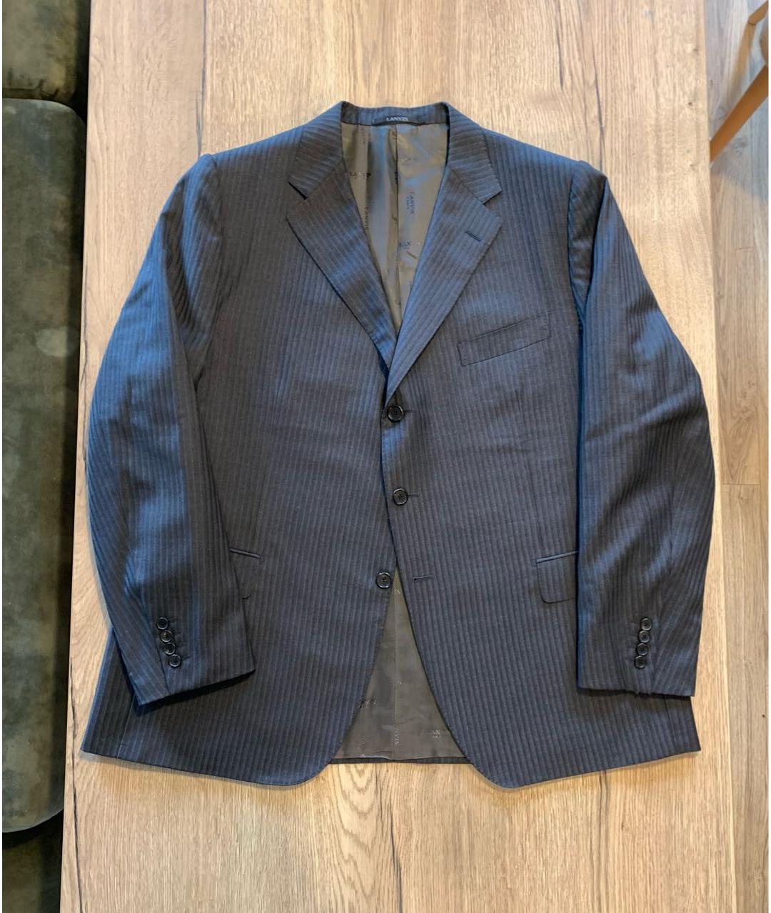 LANVIN Антрацитовый классический костюм, фото 9