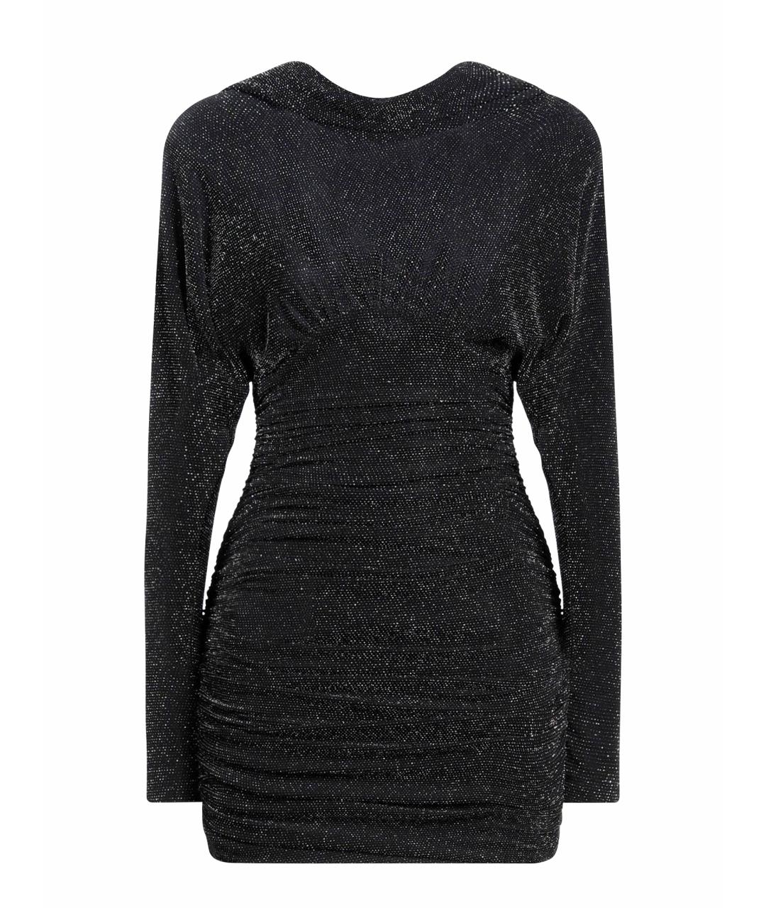 SAINT LAURENT Черное полиамидовое коктейльное платье, фото 1