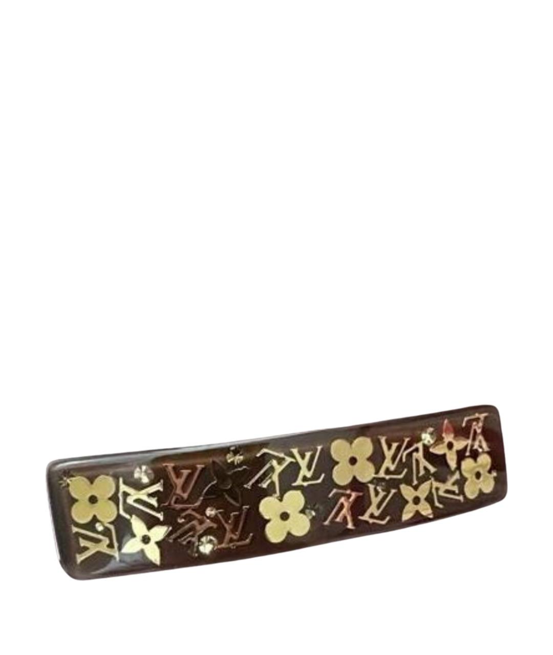 LOUIS VUITTON Коричневая заколка, фото 1