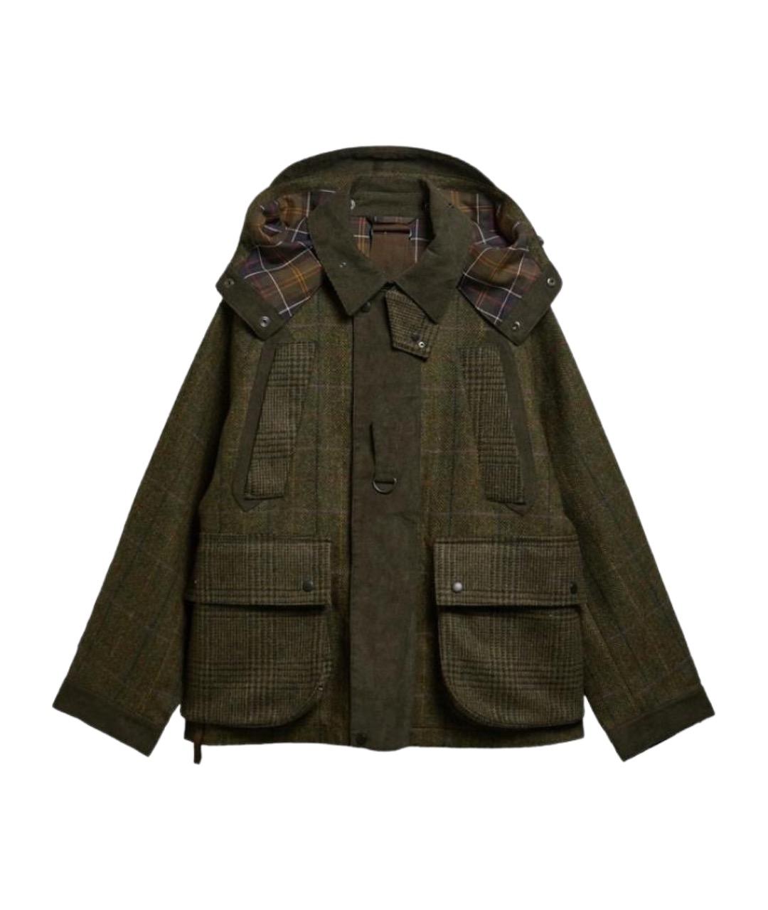 BARBOUR Зеленая шерстяная парка, фото 1