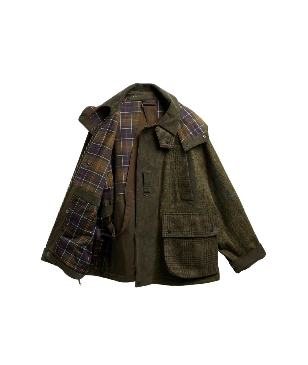 BARBOUR Зеленая шерстяная парка, фото 3