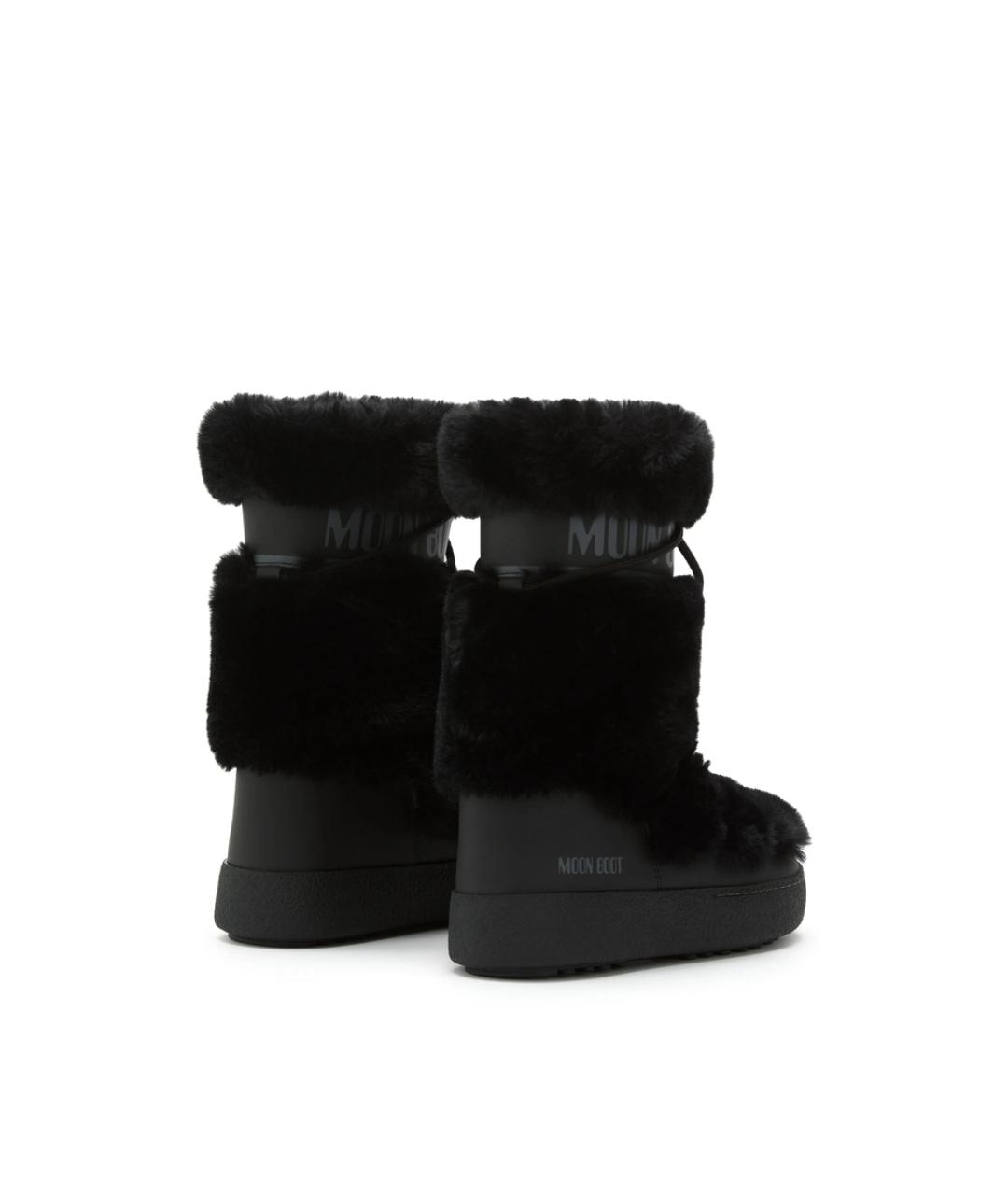 MOON BOOT Черные синтетические сапоги, фото 4