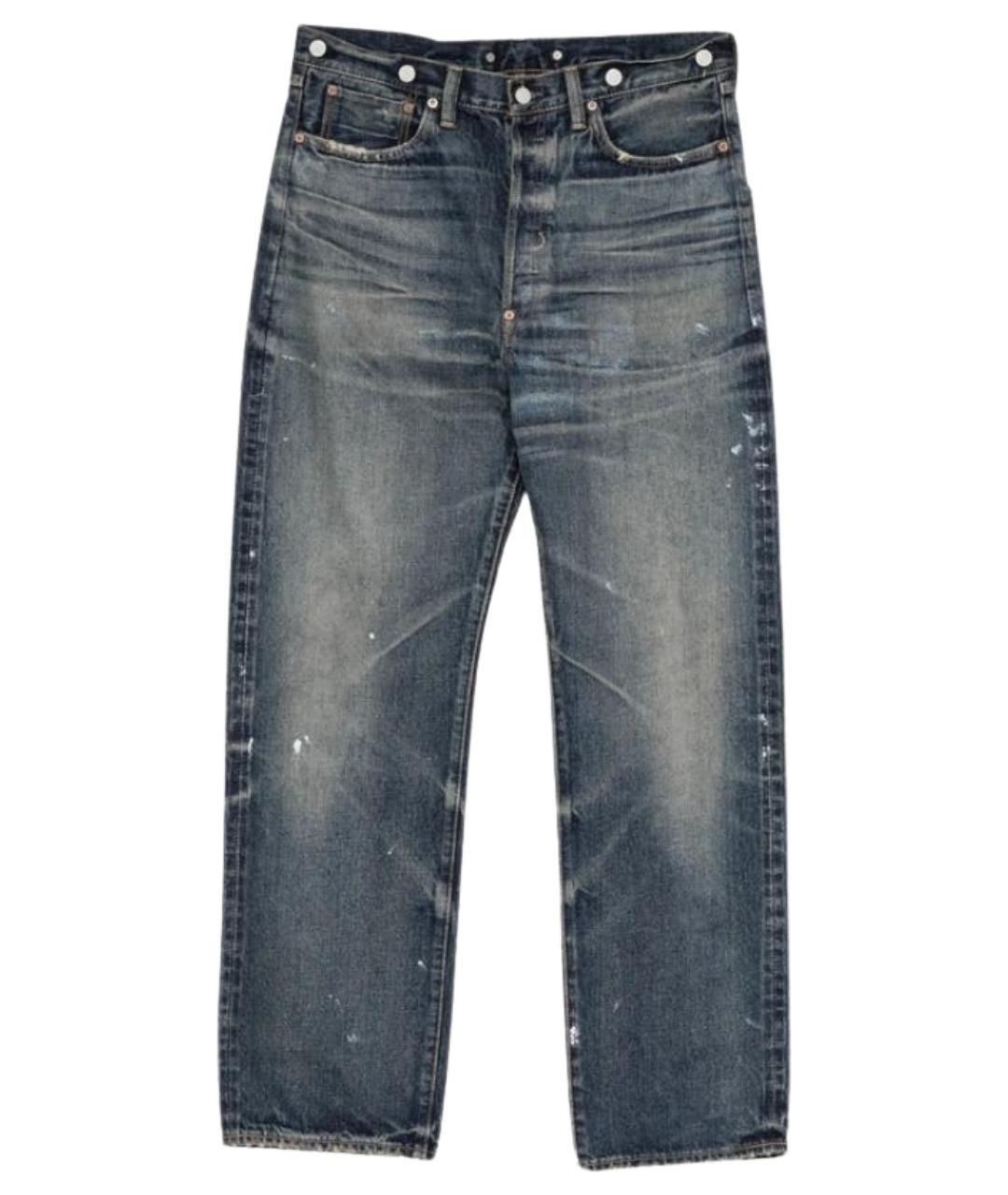 JUNYA WATANABE Синие хлопковые прямые джинсы, фото 1