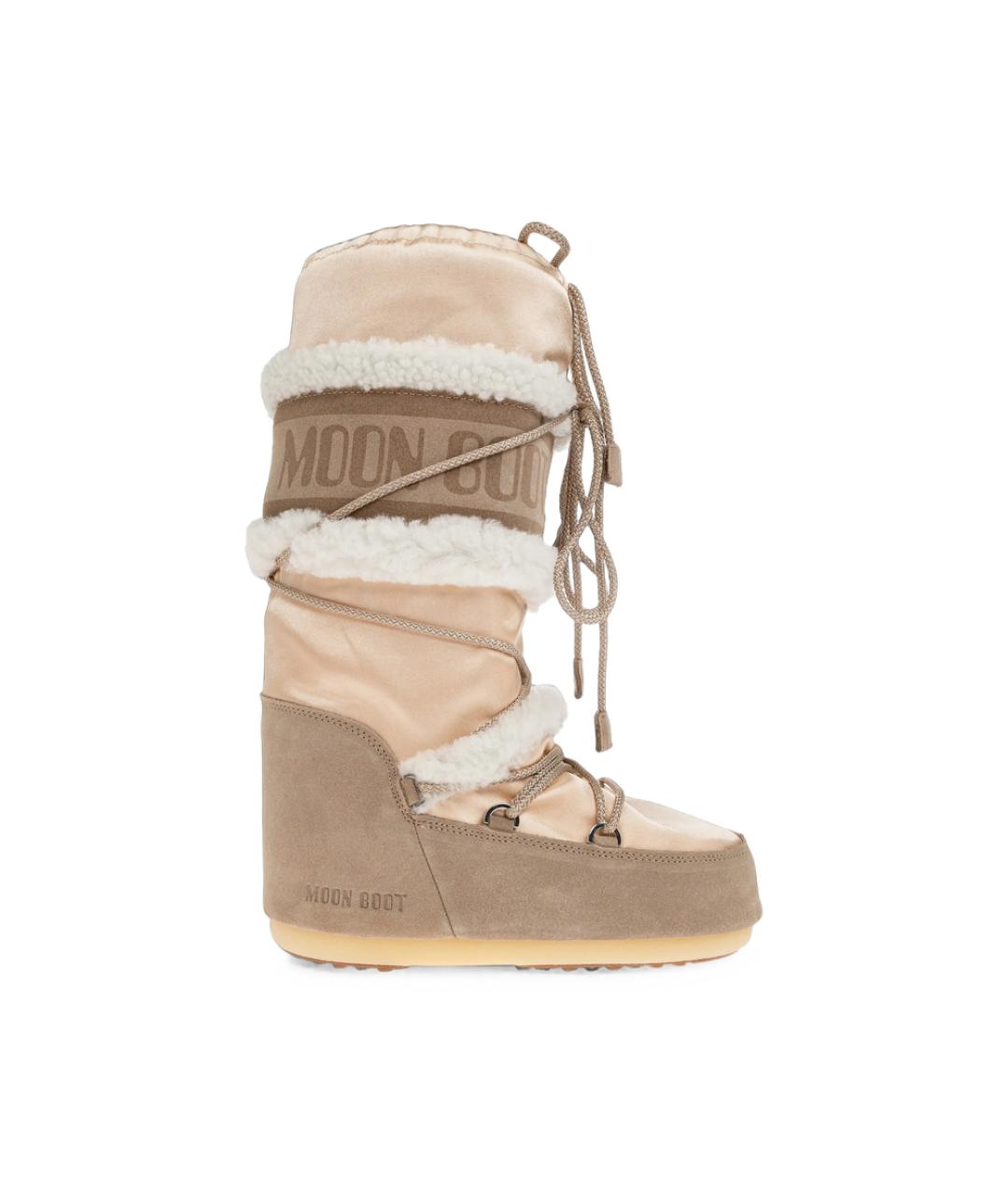 MOON BOOT Бежевые сапоги, фото 1