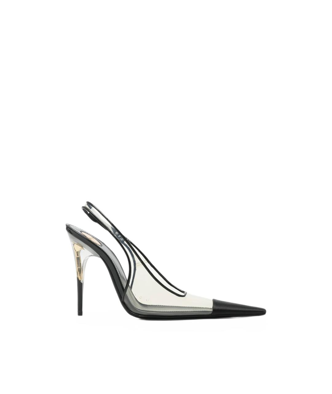 SAINT LAURENT Прозрачные резиновые туфли, фото 4