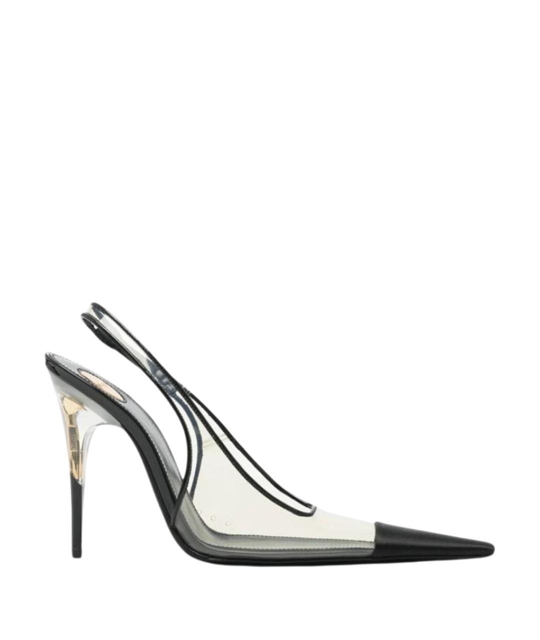 SAINT LAURENT Прозрачные резиновые туфли, фото 1
