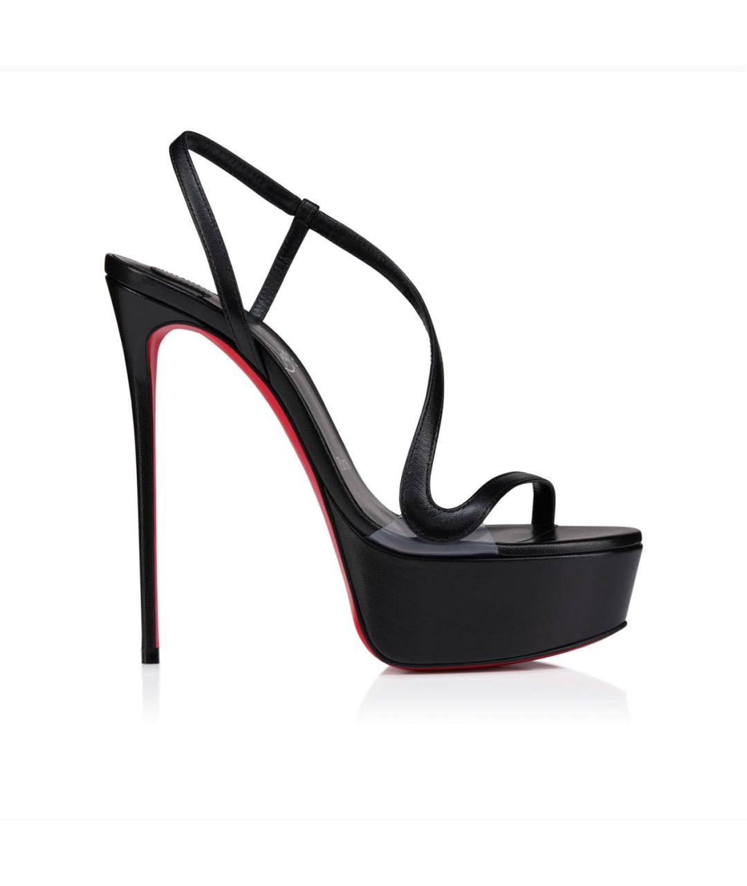 CHRISTIAN LOUBOUTIN Черные кожаные туфли, фото 9