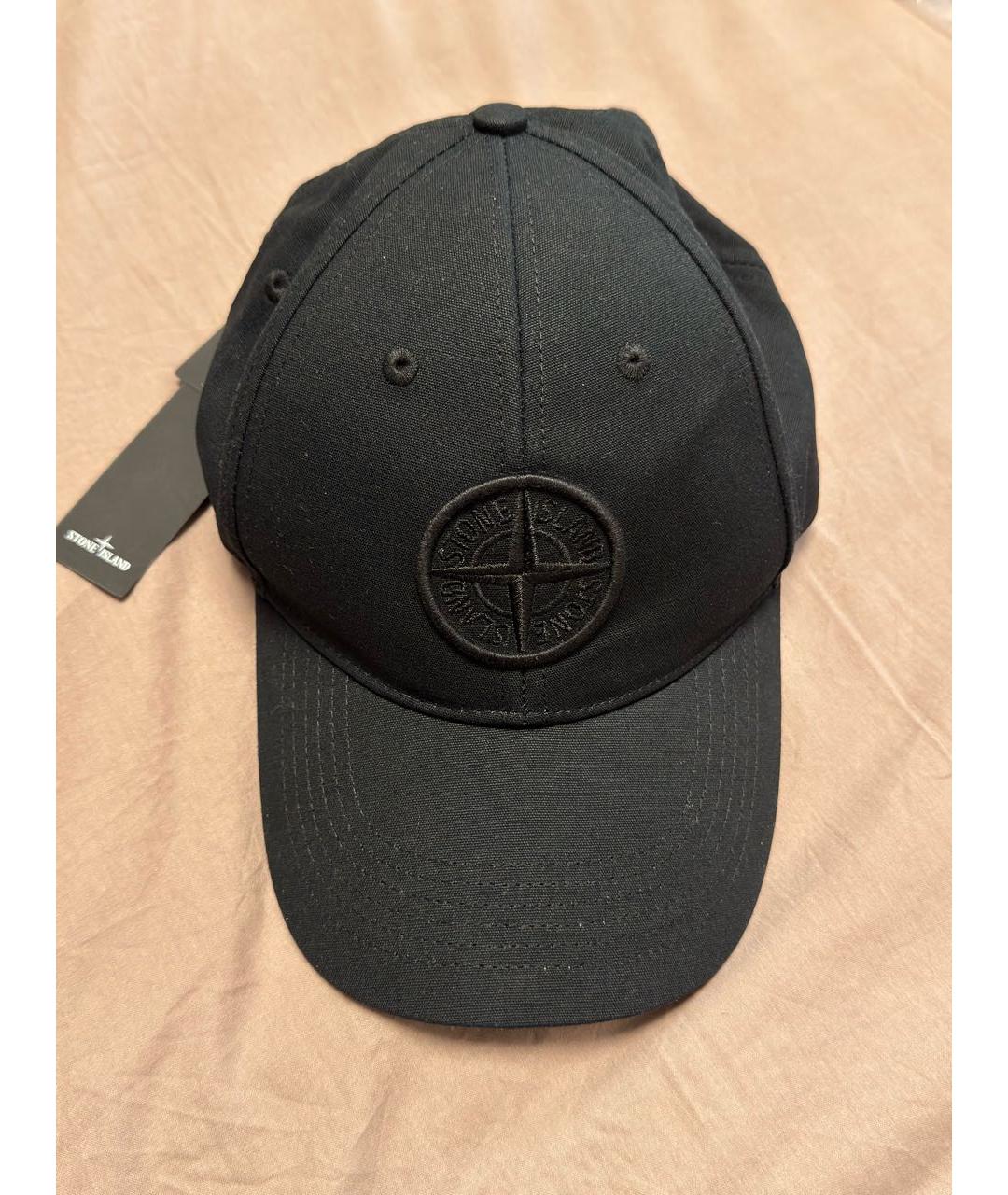 STONE ISLAND Черная хлопковая кепка/бейсболка, фото 4