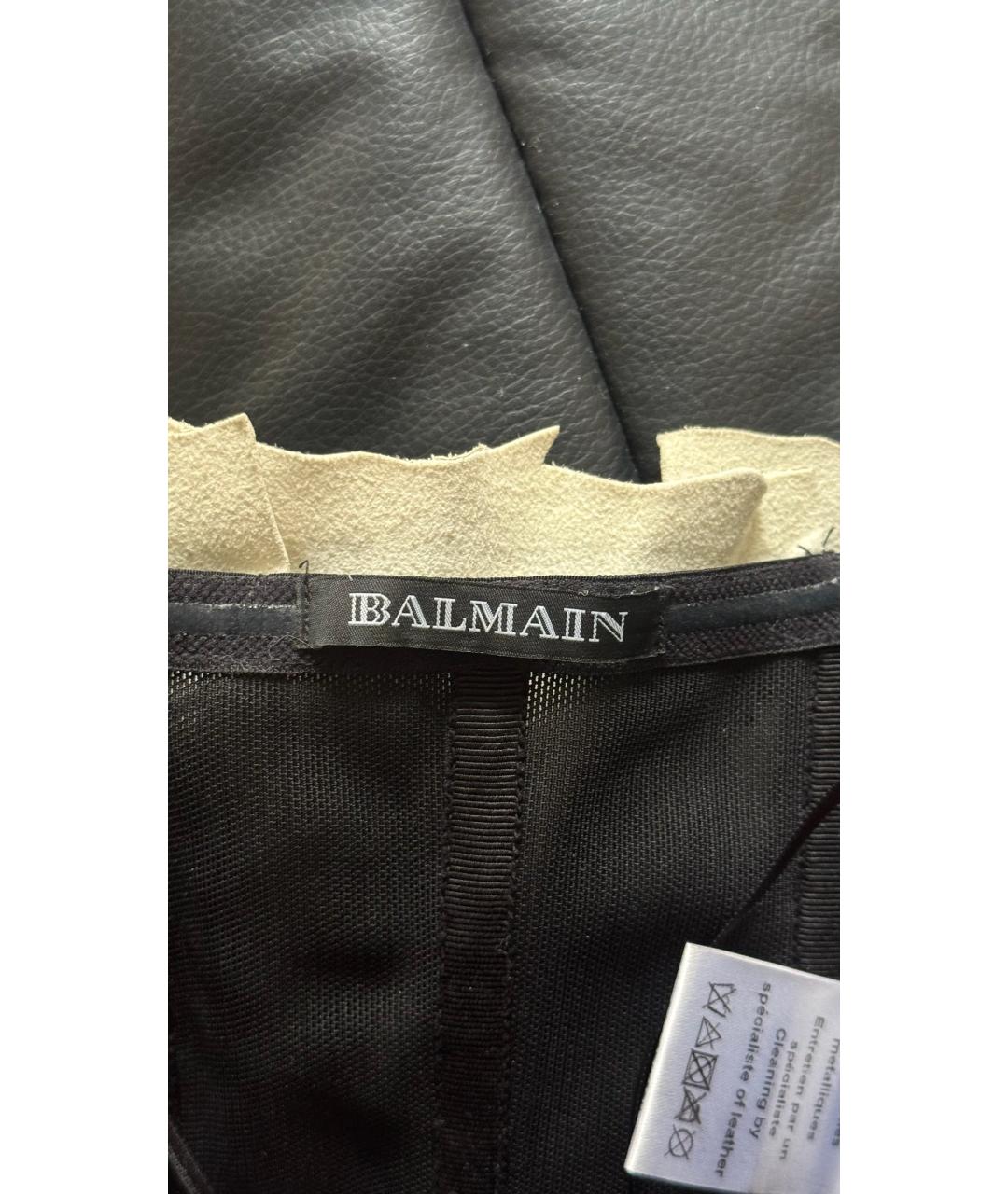 BALMAIN Белый кожаный корсет, фото 6