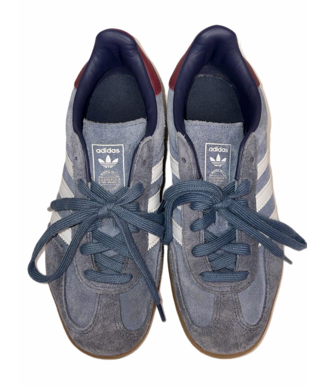 ADIDAS Темно-синие замшевые кеды, фото 2
