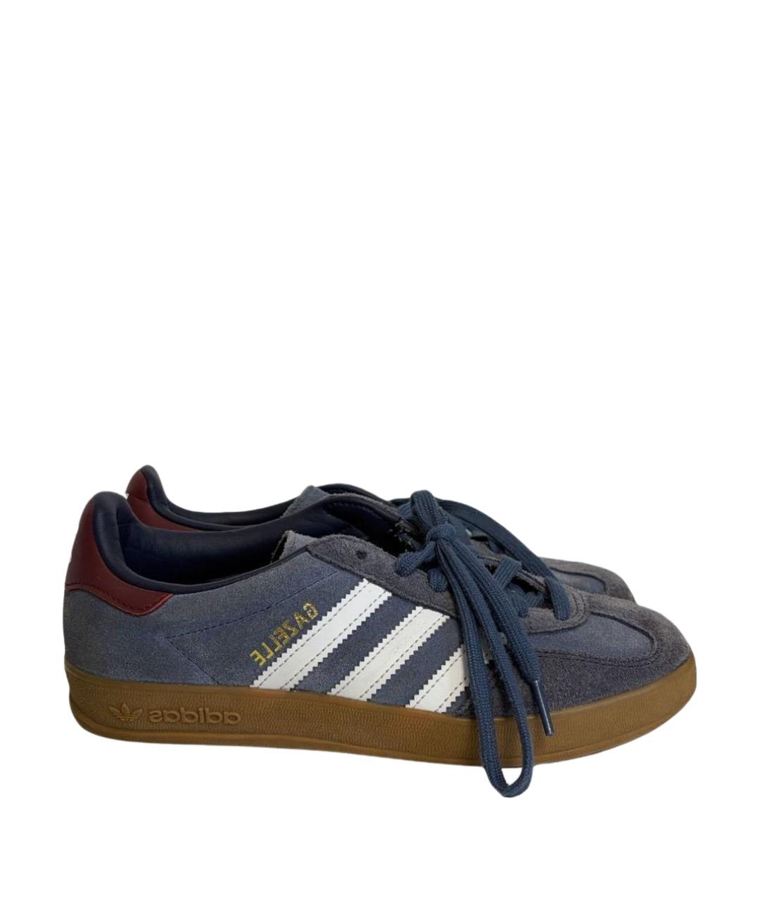 ADIDAS Темно-синие замшевые кеды, фото 1
