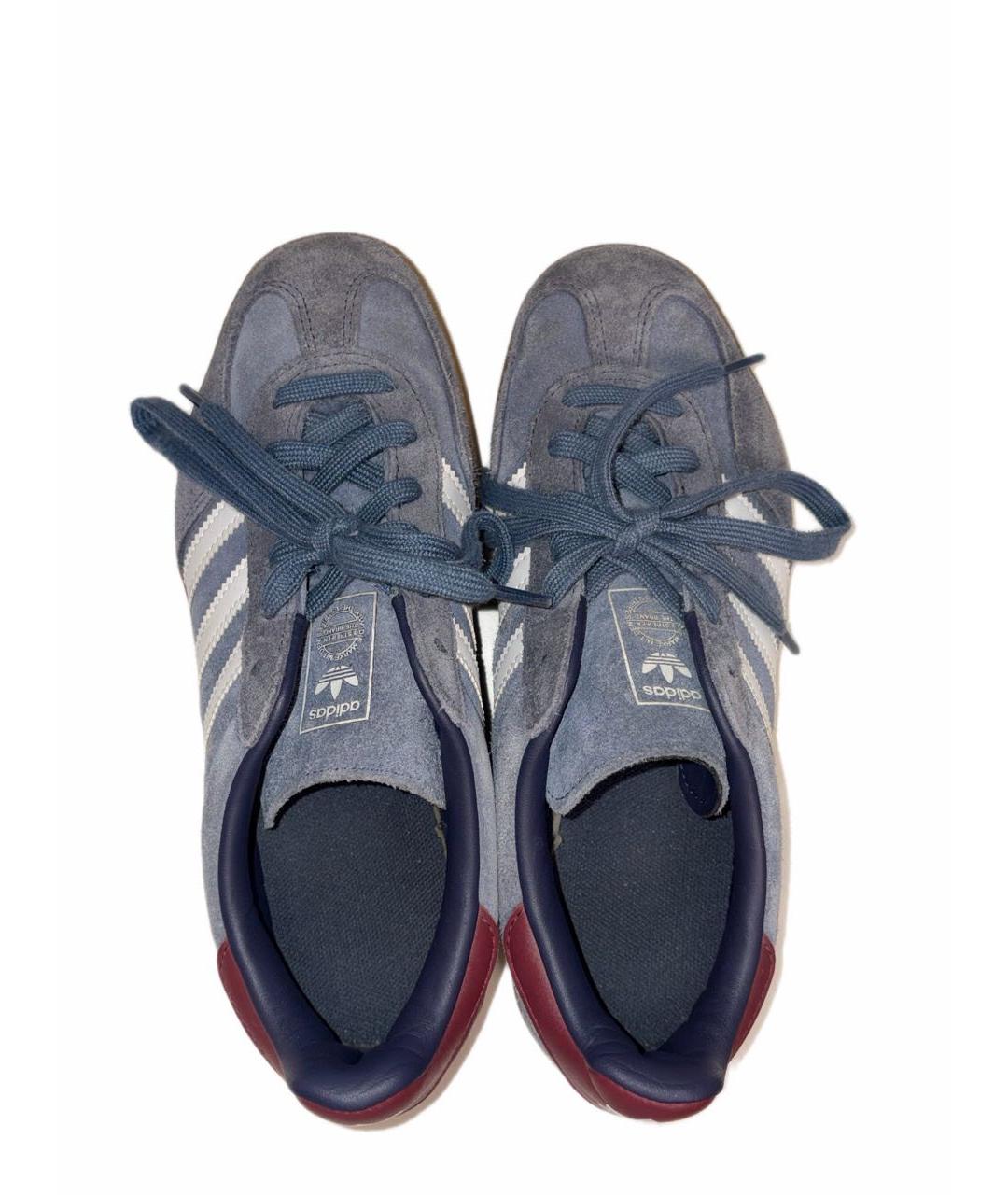 ADIDAS Темно-синие замшевые кеды, фото 3