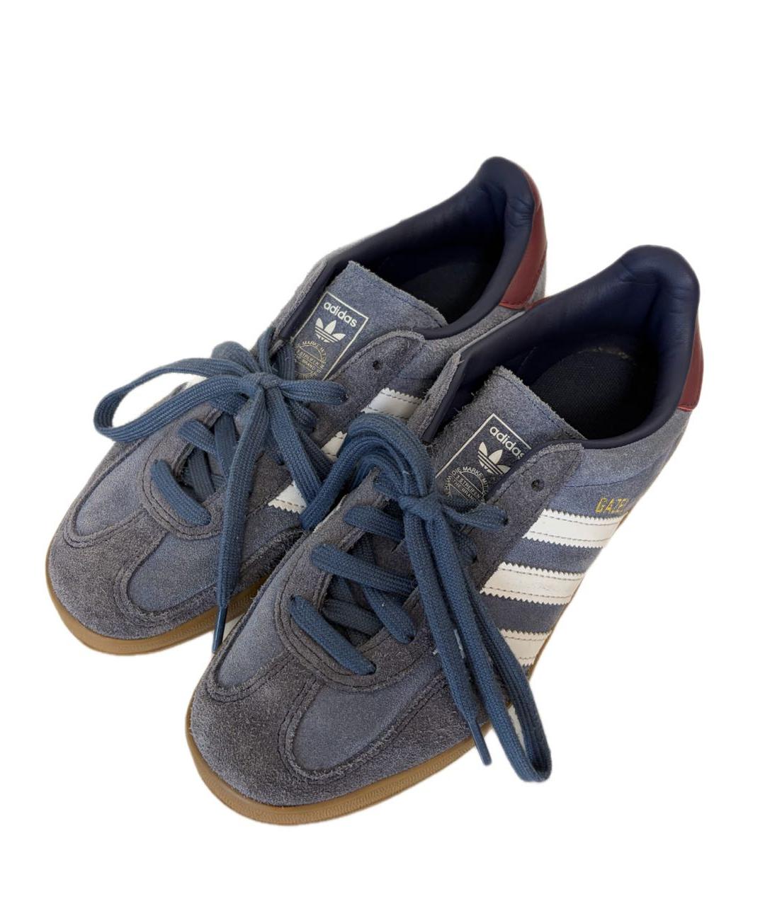 ADIDAS Темно-синие замшевые кеды, фото 5