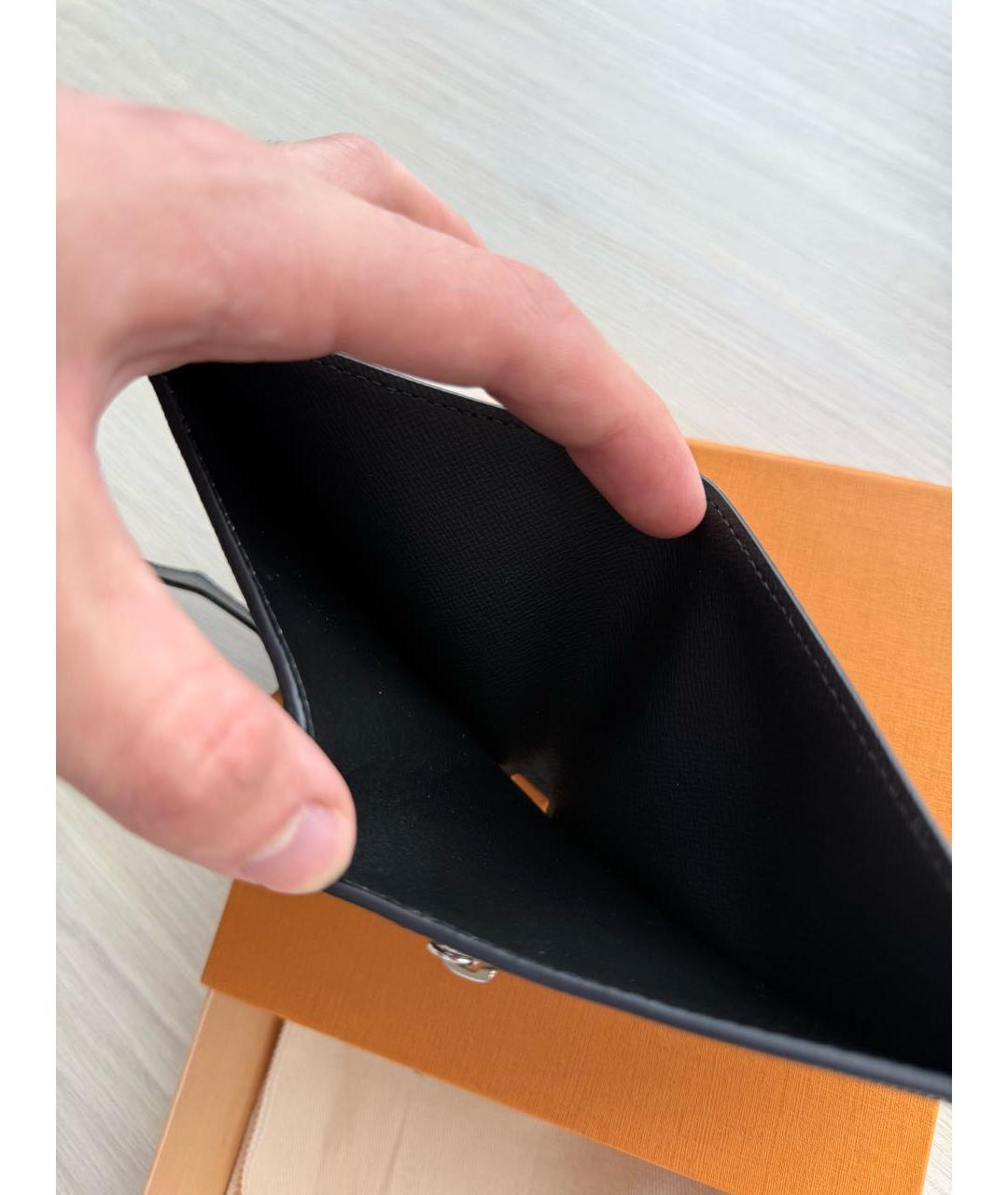 LOUIS VUITTON Черный кошелек, фото 8