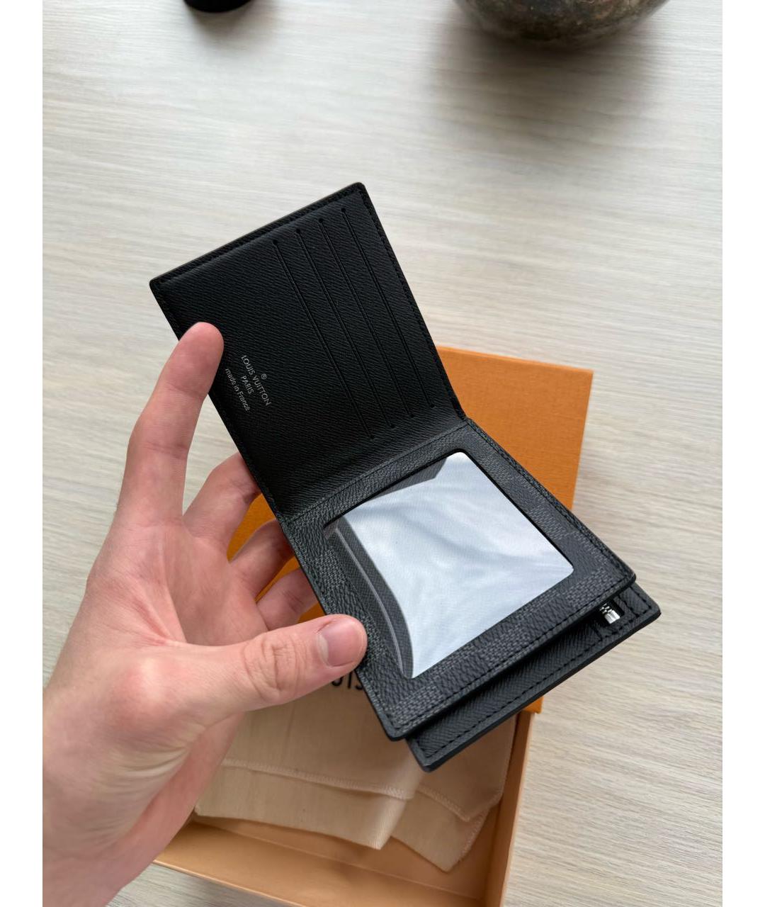LOUIS VUITTON Черный кошелек, фото 2