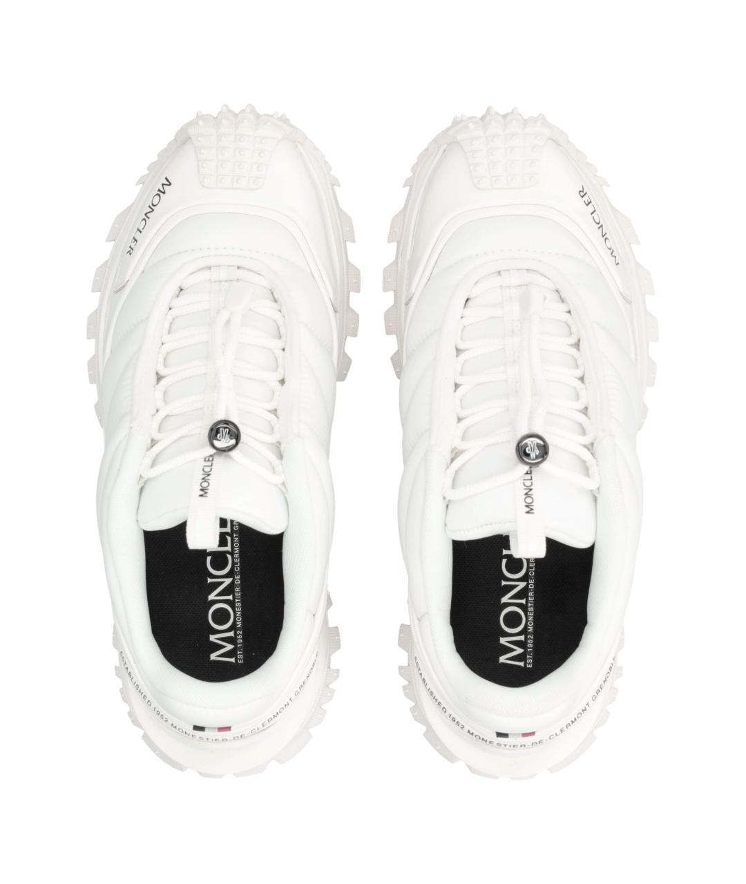 MONCLER Белые синтетические кроссовки, фото 2