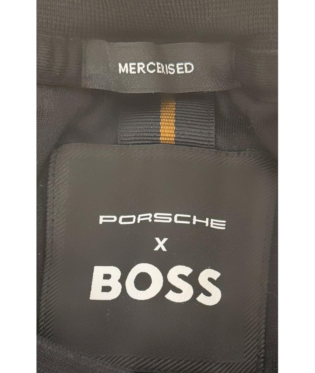 HUGO BOSS Черная хлопковая футболка, фото 2