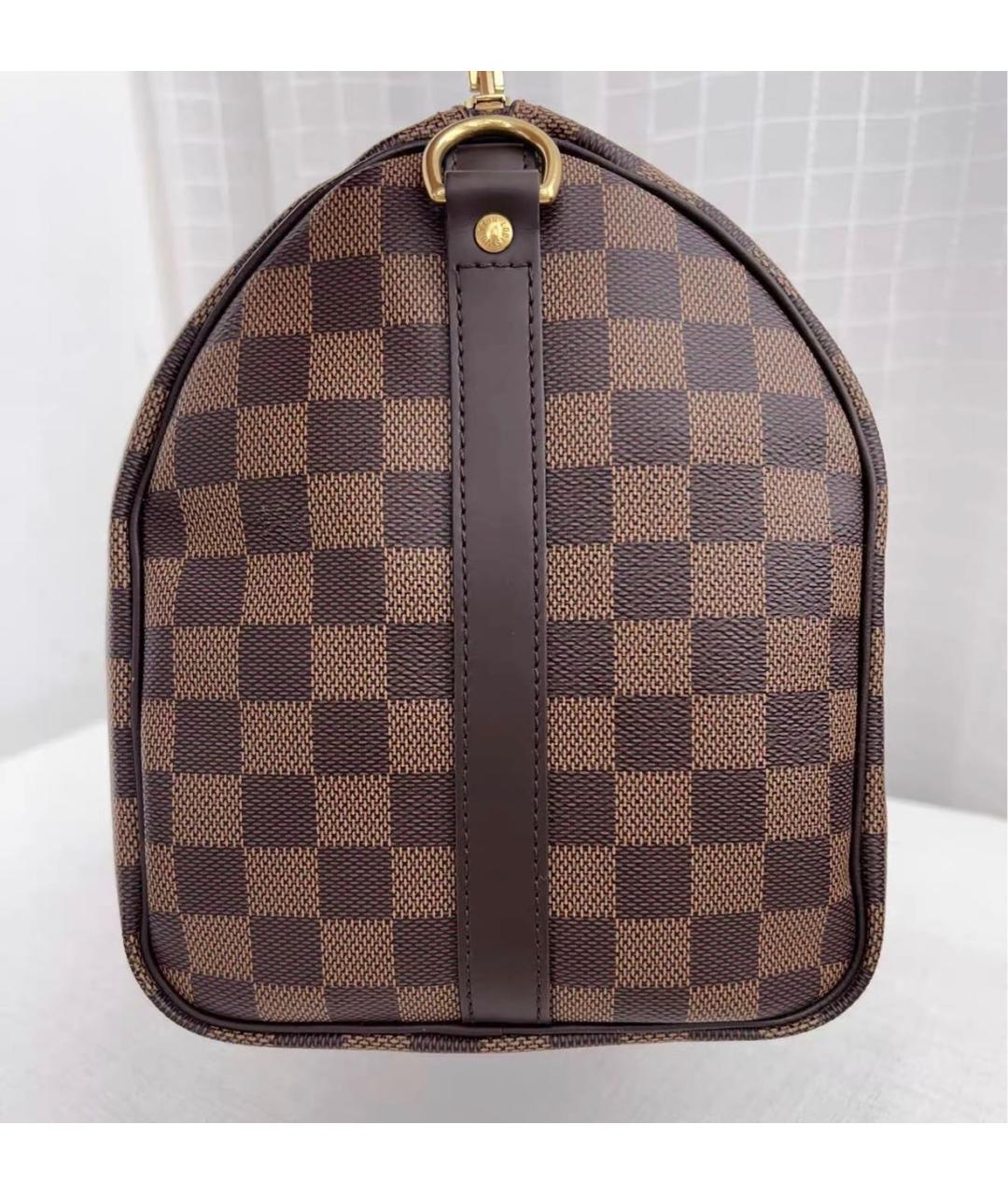 LOUIS VUITTON Коричневая сумка с короткими ручками из канвы, фото 4