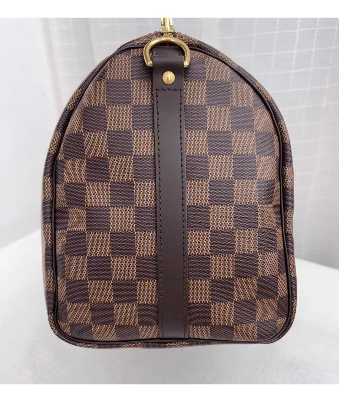 LOUIS VUITTON Коричневая сумка с короткими ручками из канвы, фото 5