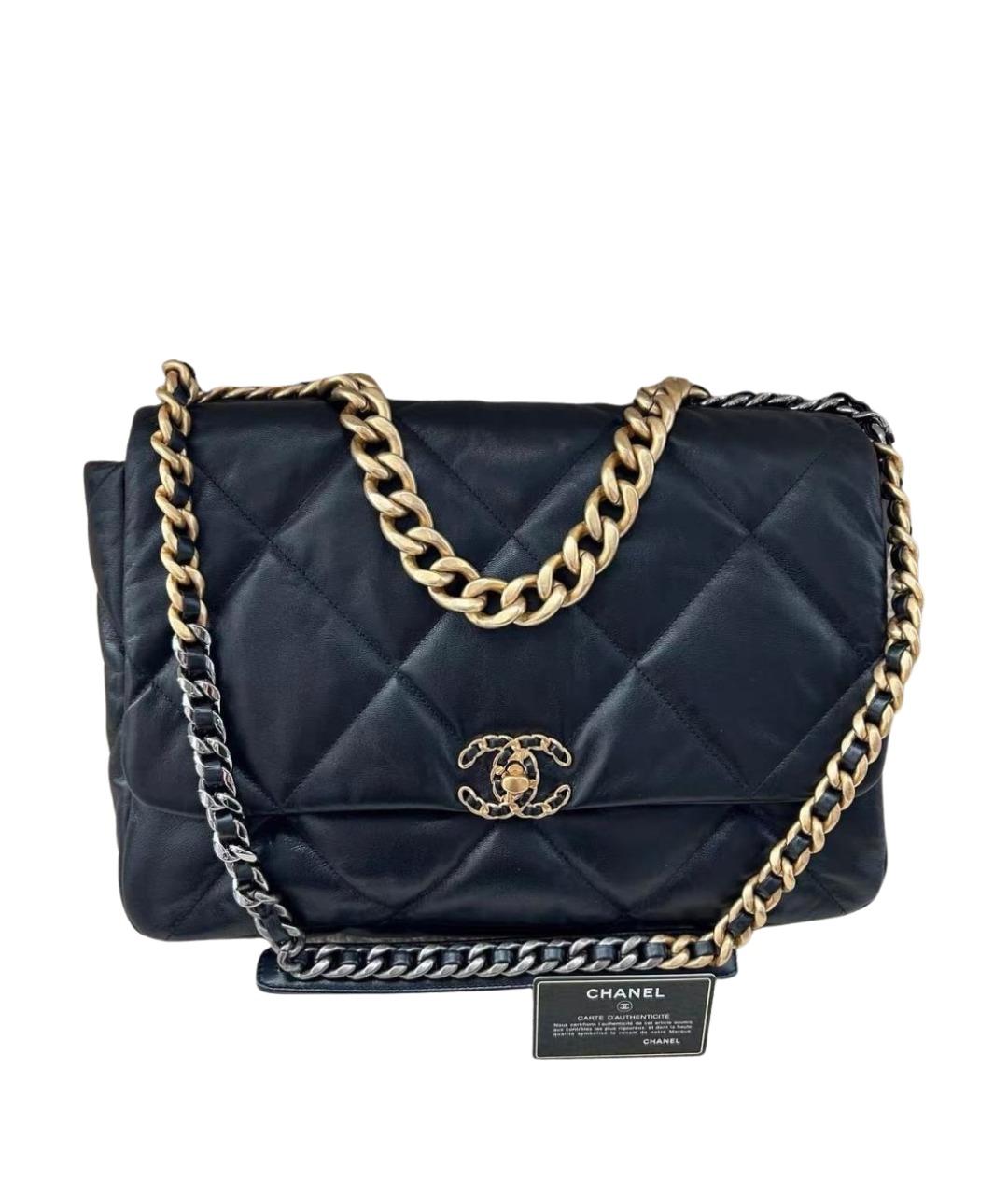 CHANEL Черная кожаная сумка тоут, фото 1