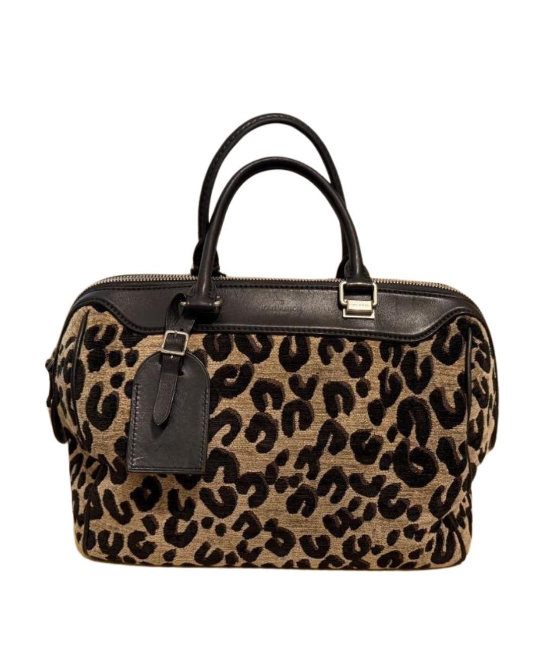 LOUIS VUITTON Коричневая сумка с короткими ручками из канвы, фото 1