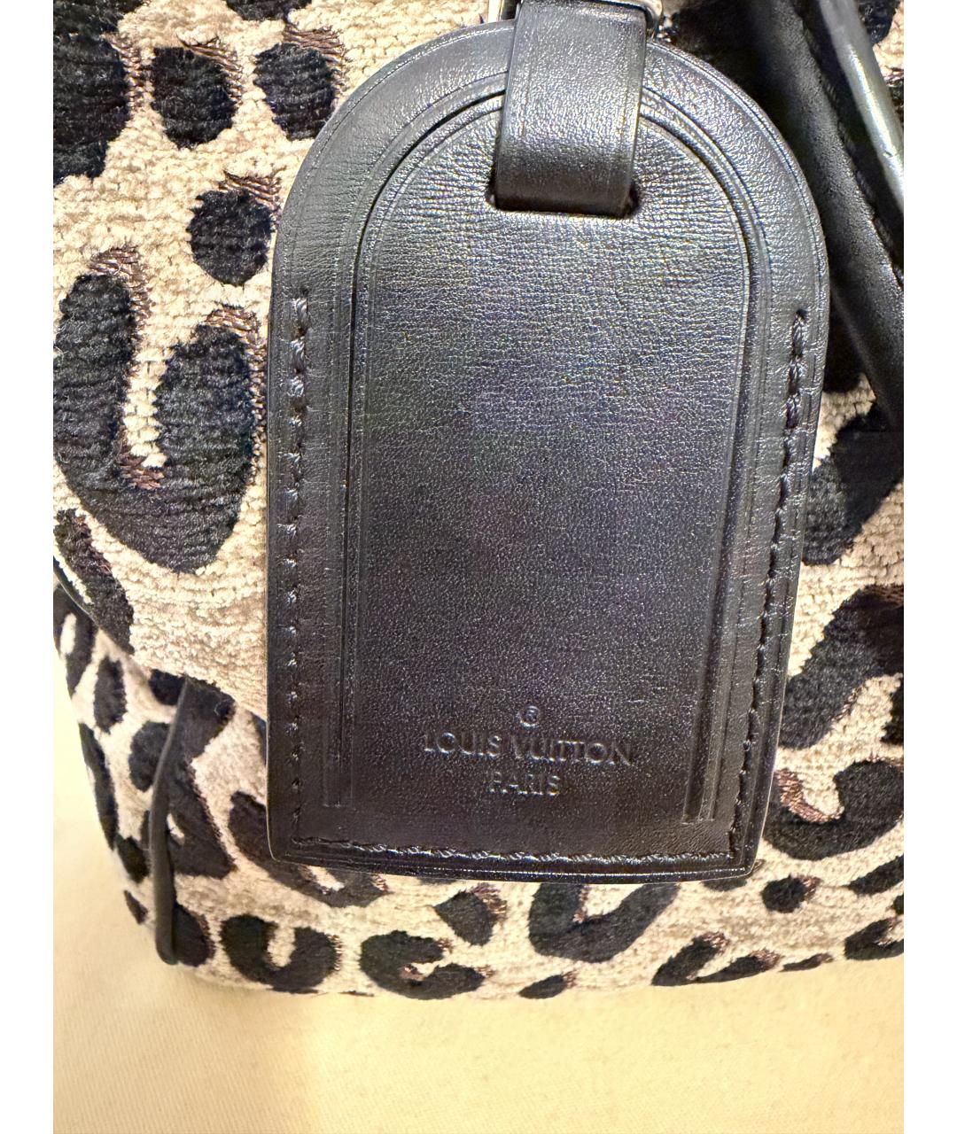 LOUIS VUITTON Коричневая сумка с короткими ручками из канвы, фото 6