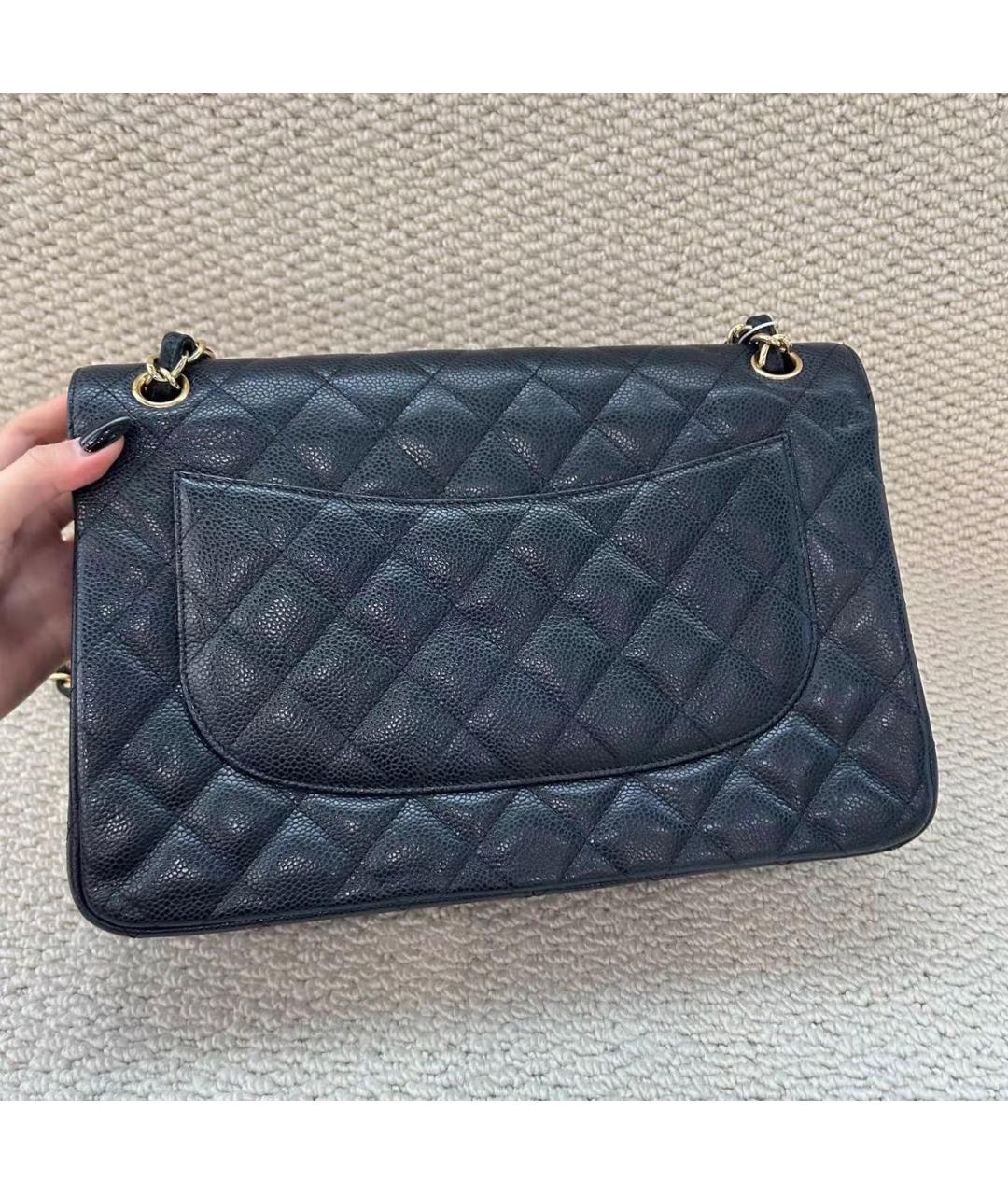 CHANEL Черная кожаная сумка тоут, фото 5