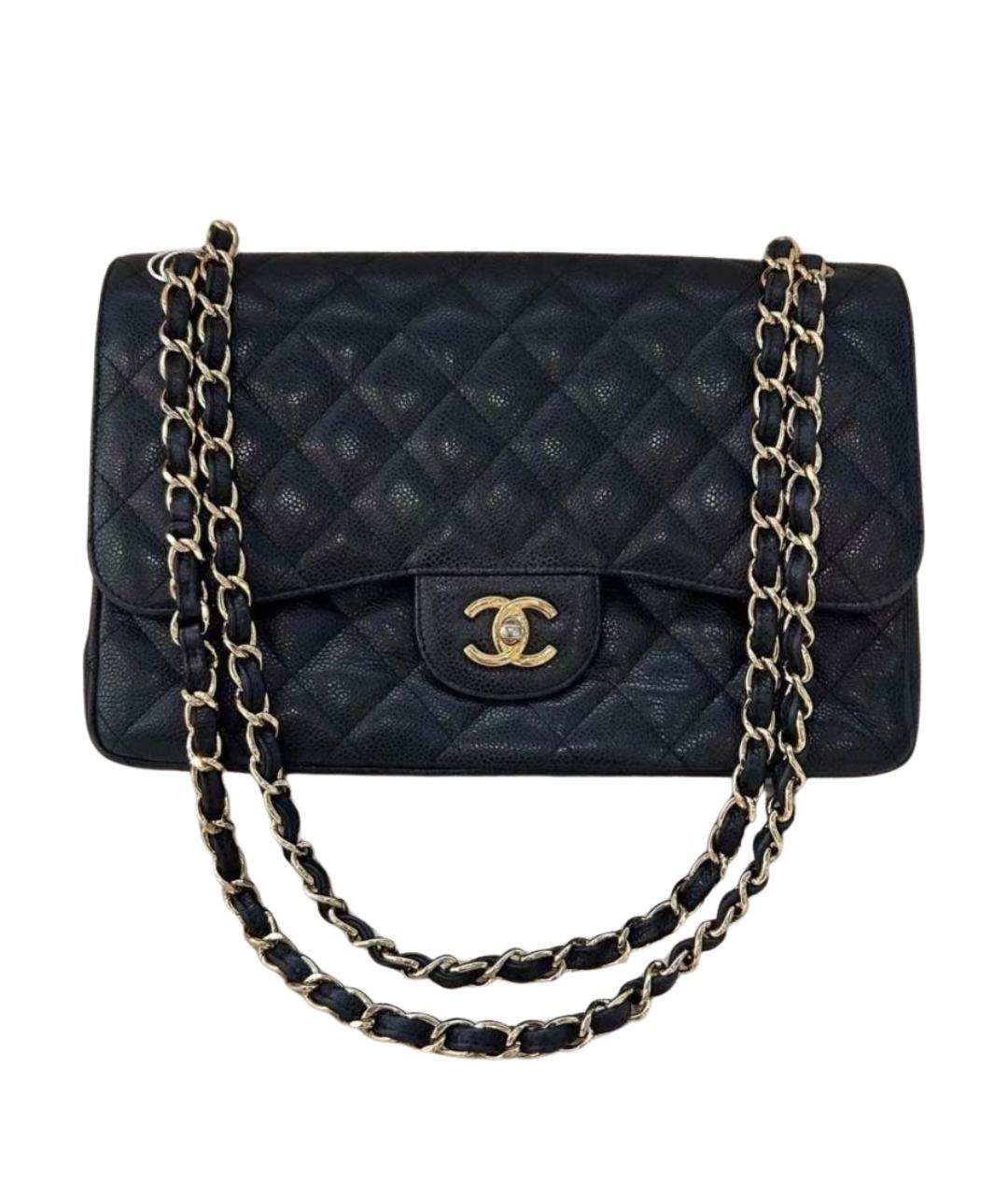 CHANEL Черная кожаная сумка тоут, фото 1