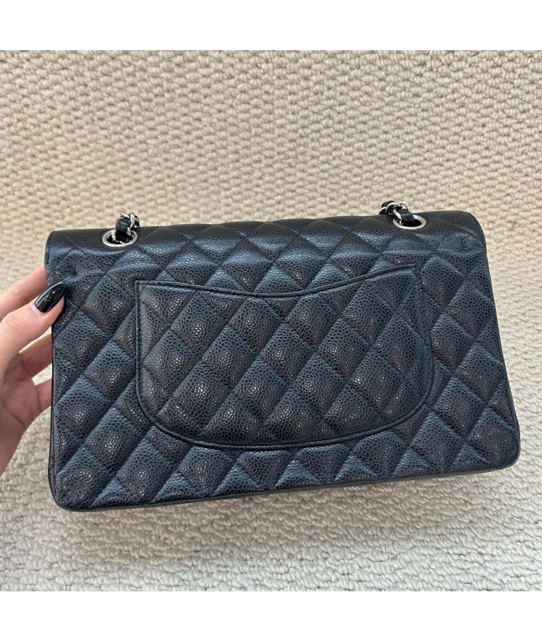 CHANEL Черная кожаная сумка тоут, фото 5