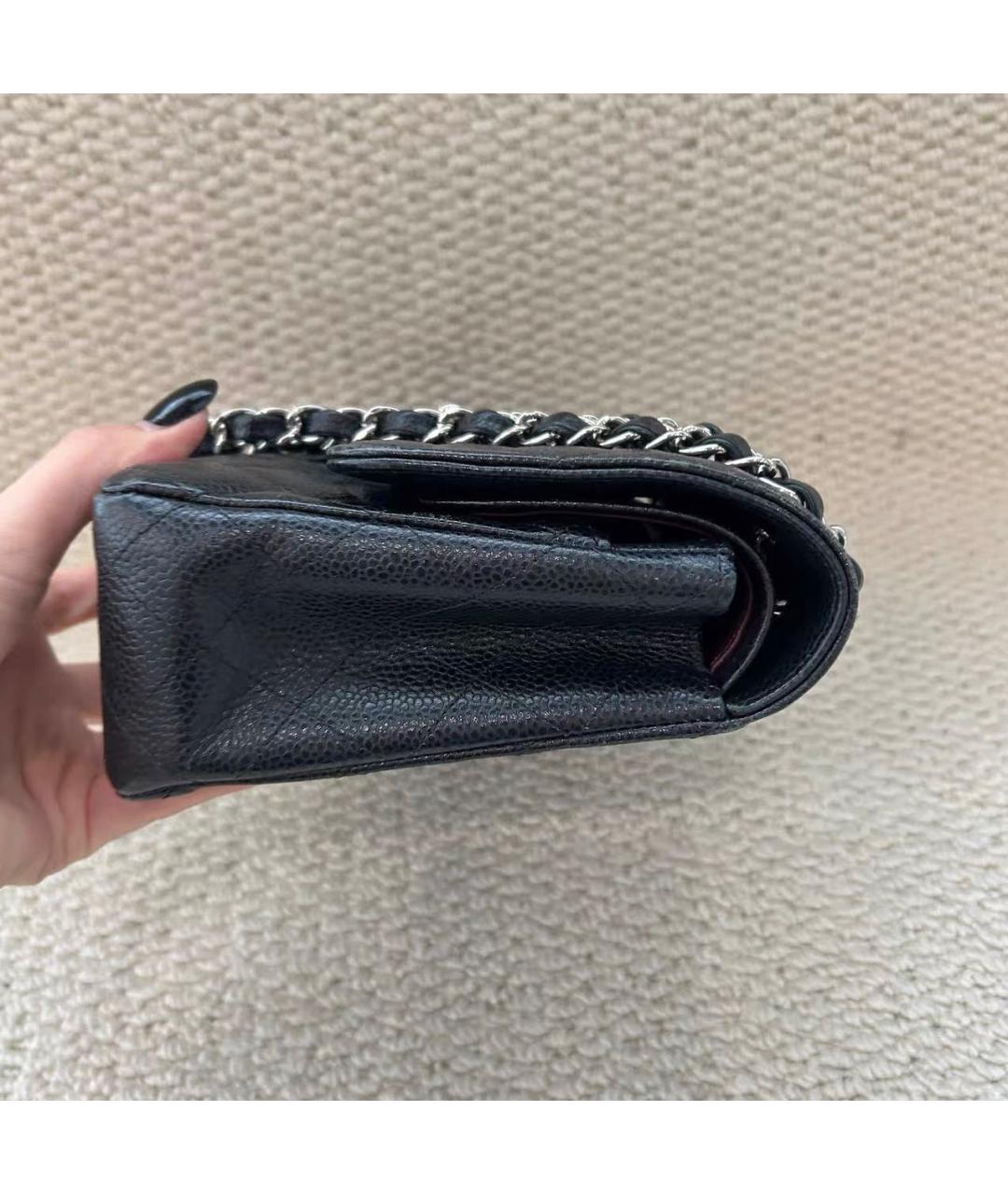 CHANEL Черная кожаная сумка тоут, фото 3