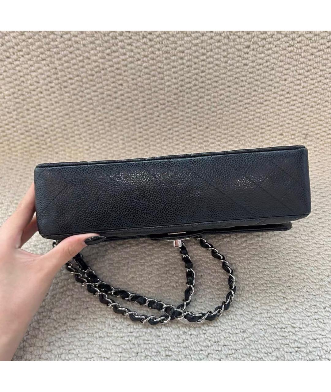 CHANEL Черная кожаная сумка тоут, фото 4