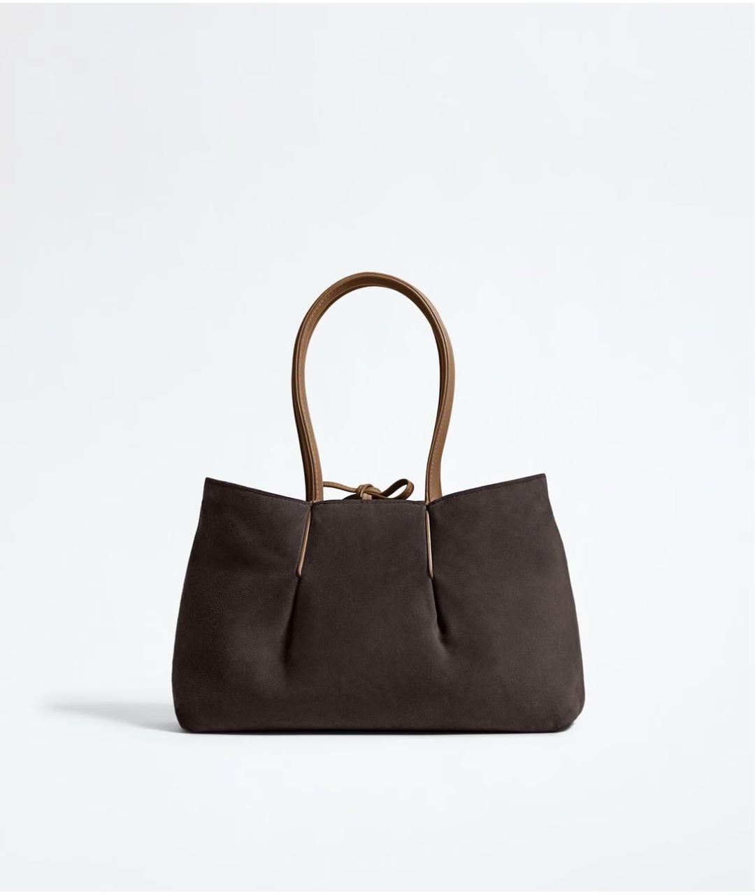 BOTTEGA VENETA Коричневая кожаная сумка тоут, фото 5
