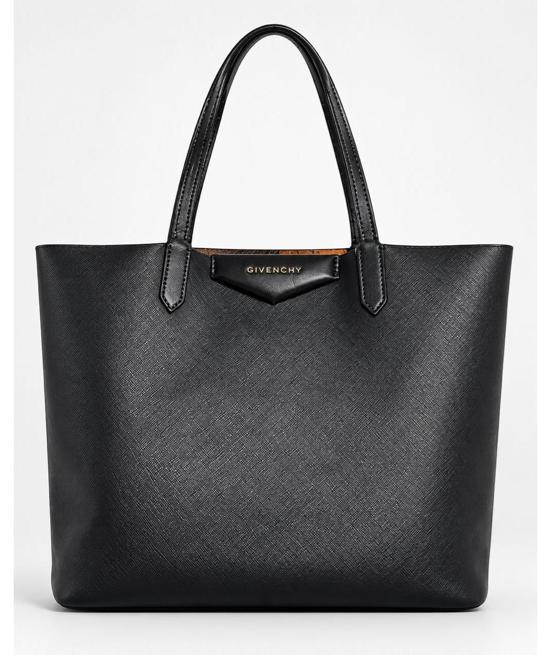 GIVENCHY Черная кожаная сумка тоут, фото 6