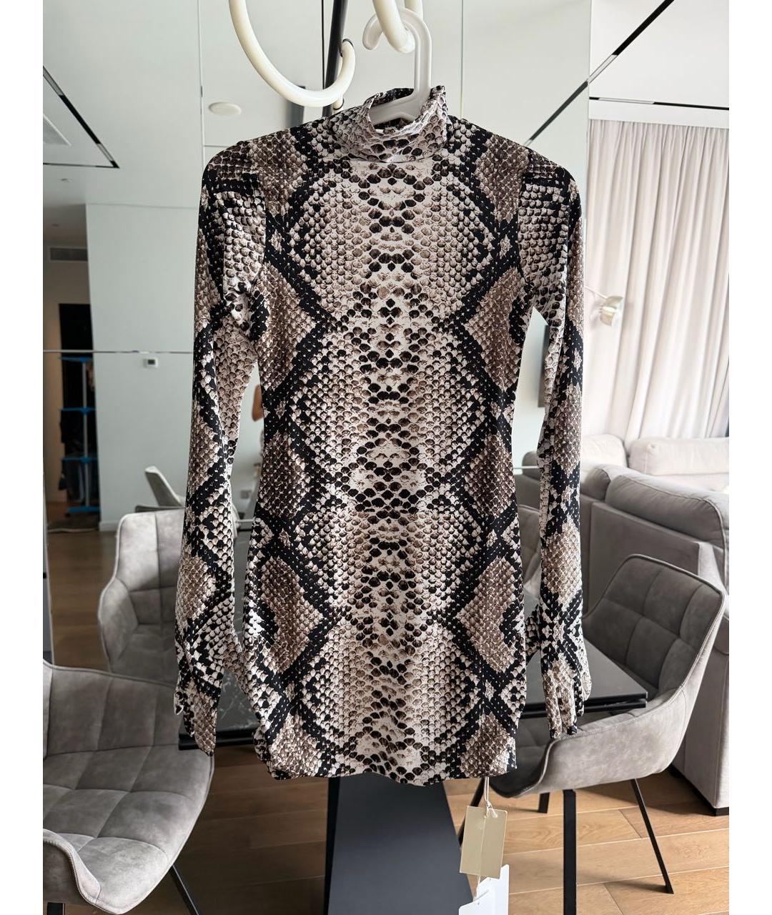 VETEMENTS Антрацитовое нейлоновое коктейльное платье, фото 8