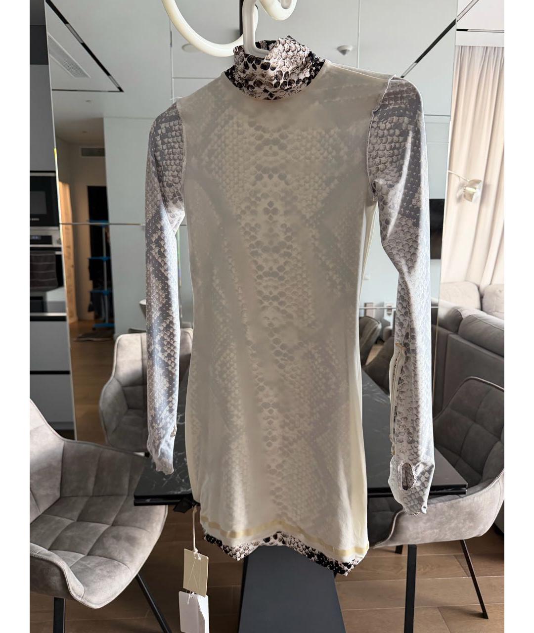 VETEMENTS Антрацитовое нейлоновое коктейльное платье, фото 3