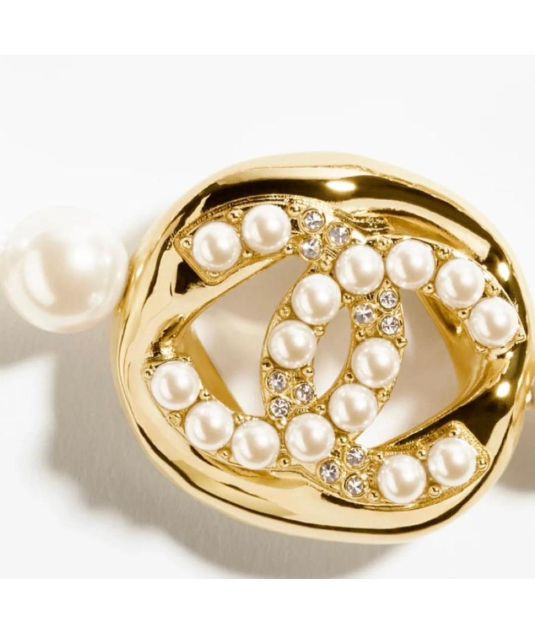 CHANEL Белое жемчужное колье, фото 4