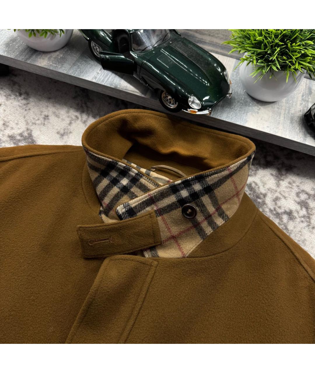 BURBERRY Коричневое шерстяное пальто, фото 3