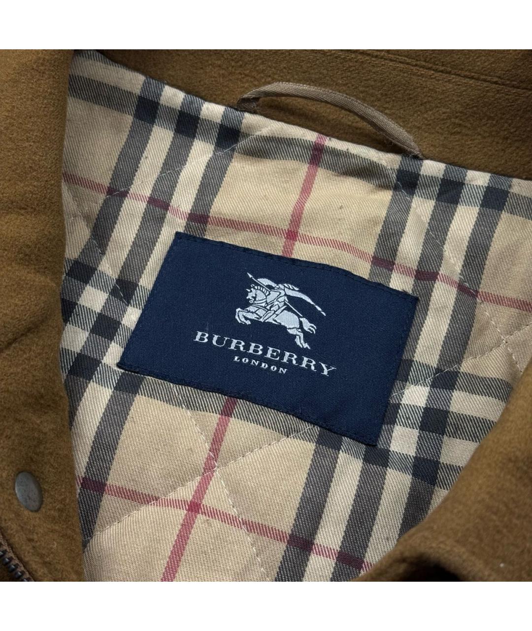 BURBERRY Коричневое шерстяное пальто, фото 6