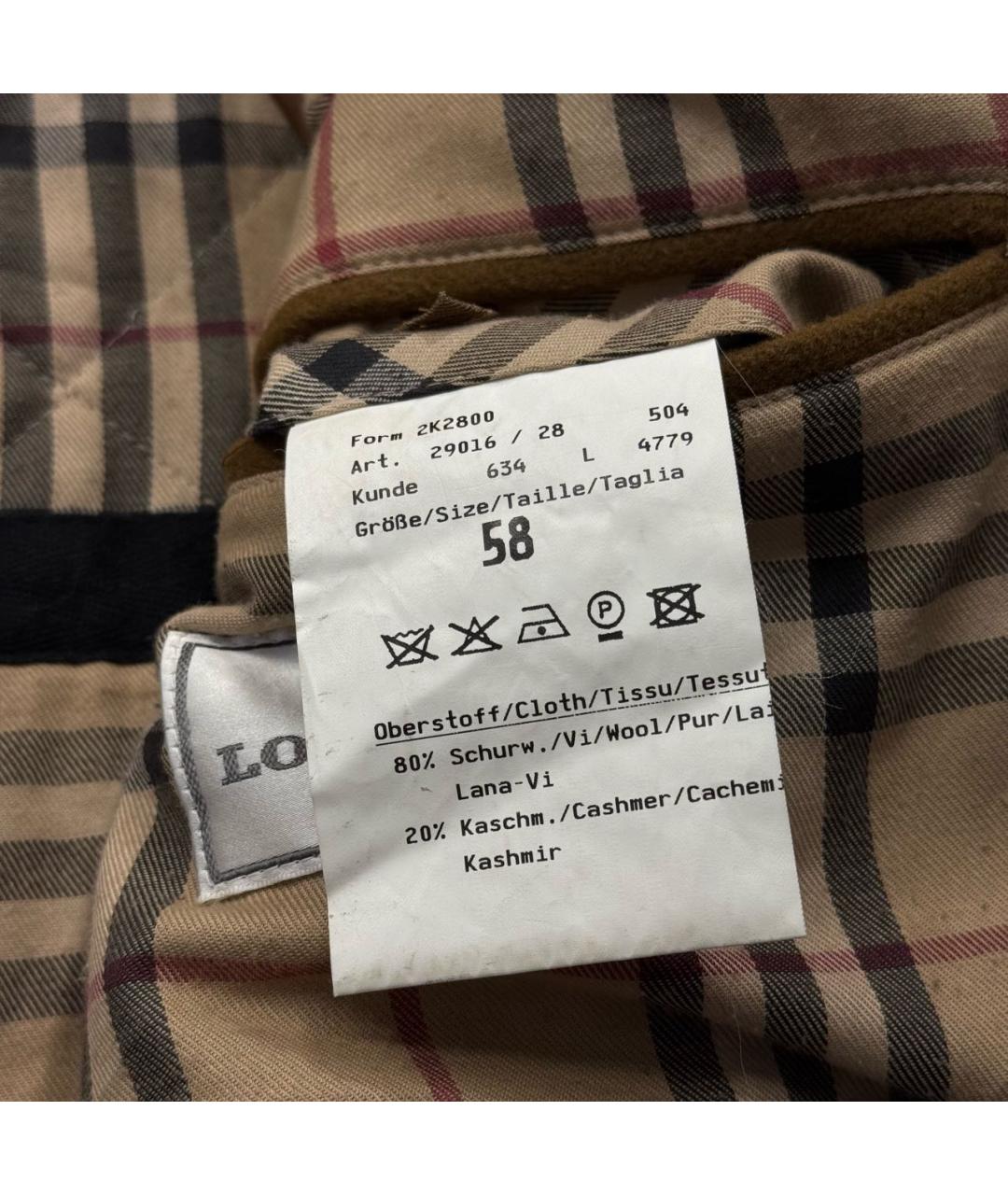 BURBERRY Коричневое шерстяное пальто, фото 8